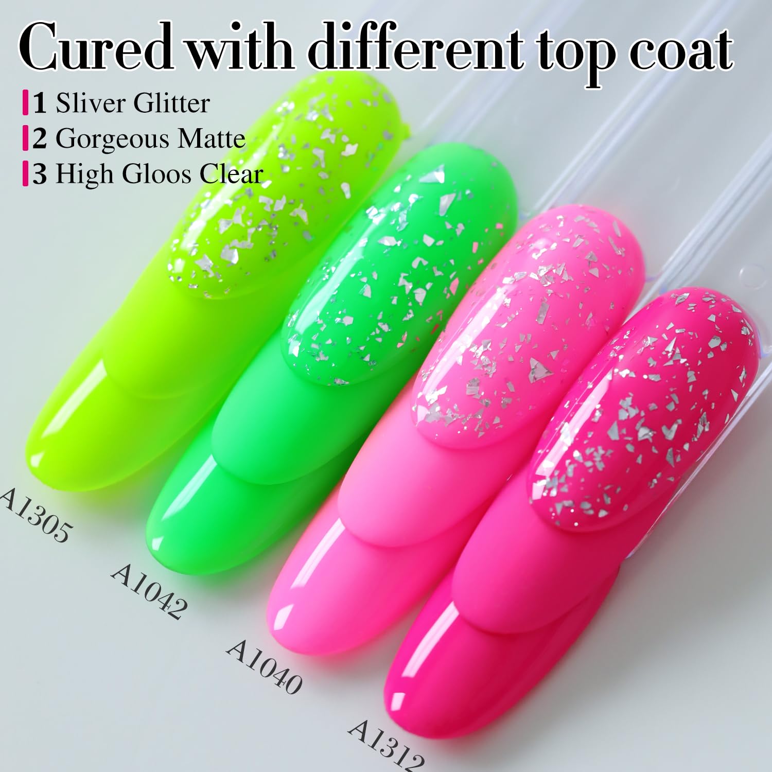 Double Rhythm high gloss finish enhances nail shine and depth.