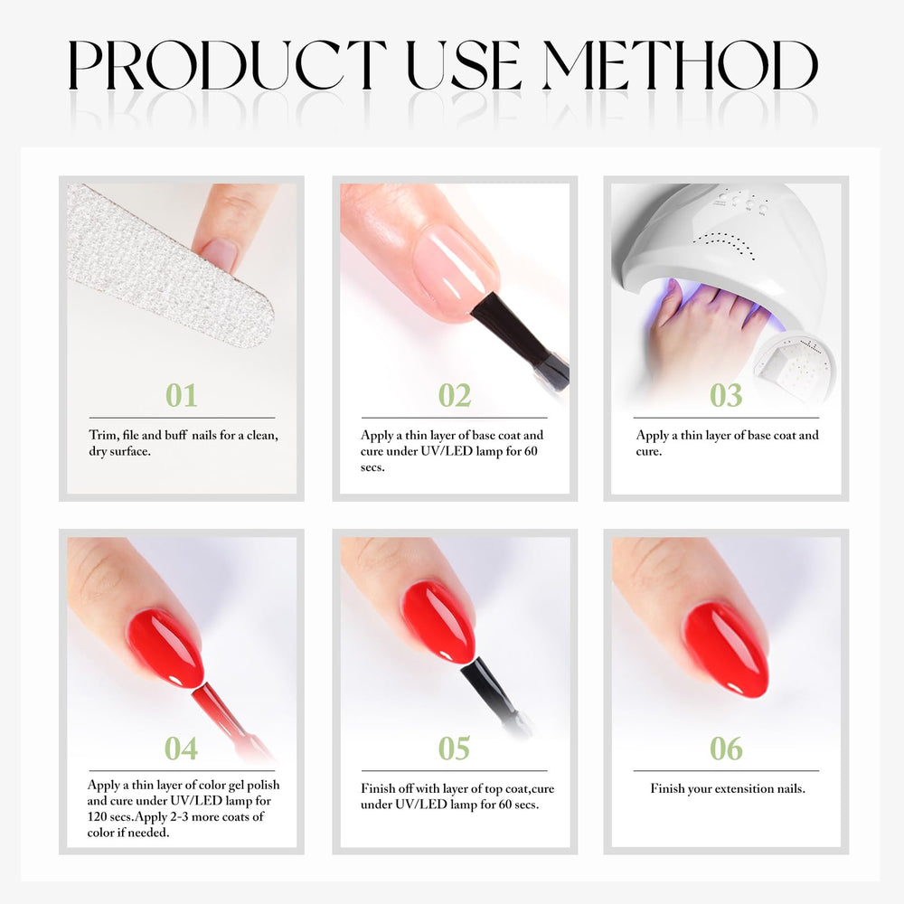 Double Rhythm gift-friendly brick-red gel polish set for celebrations