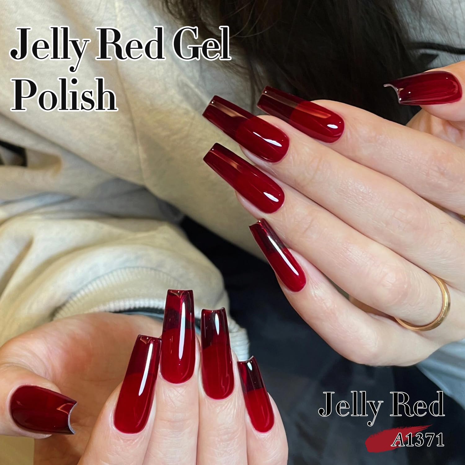 Double Rhythm jelly gel polish care instructions label and guidance