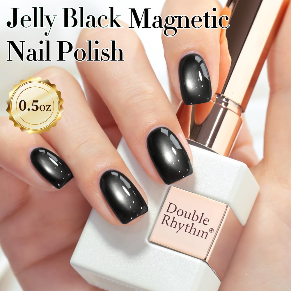 Nail art ideas using Double Rhythm base coats with Jelly Glass