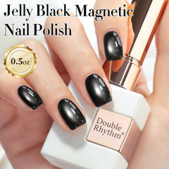 Nail art ideas using Double Rhythm base coats with Jelly Glass
