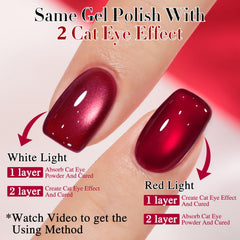 Double Rhythm Jelly Glass nail polish with holographic shimmer enhances translucent colors