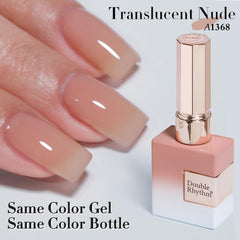 Double Rhythm Jelly Nude A1368 bottle cap close-up highlighting smooth application