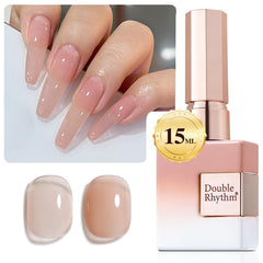 Double Rhythm Jelly Nude A1368 bottle front view for soft, sheer gel finish