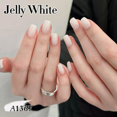 Double Rhythm jelly texture swatch showcases translucent milky color