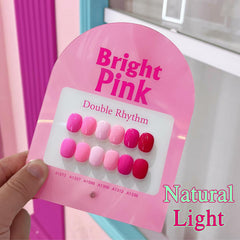 Double Rhythm LED lamp cure scene highlights quick 60-120 second polish setting