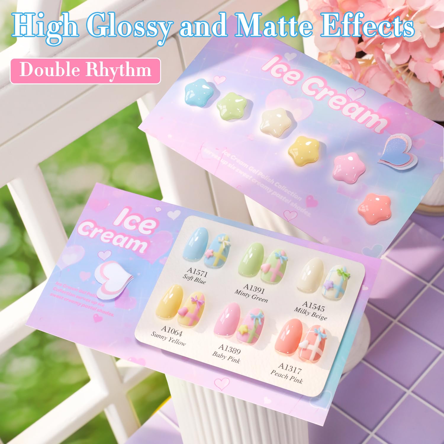 Double Rhythm gel polish cures under LED/UV lamp in 60–120 seconds