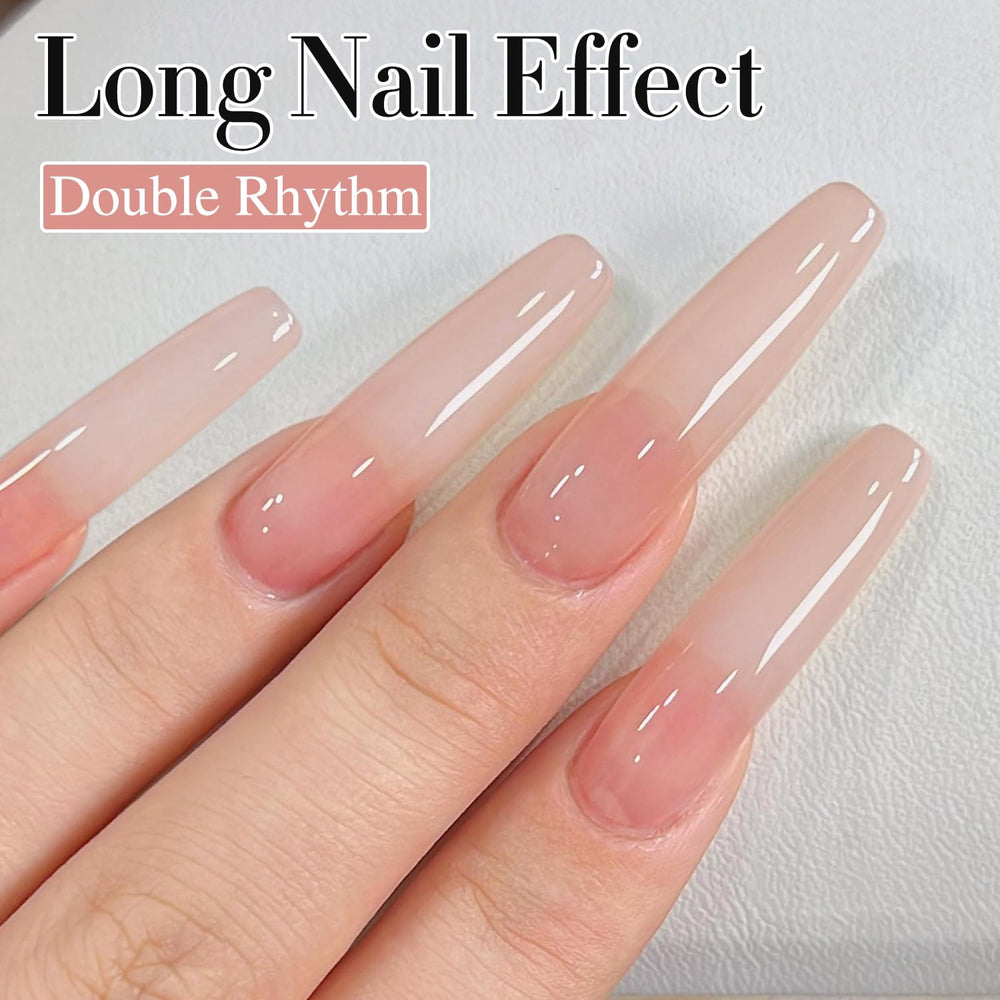 Double Rhythm shake and warm instructions for best jelly polish effect