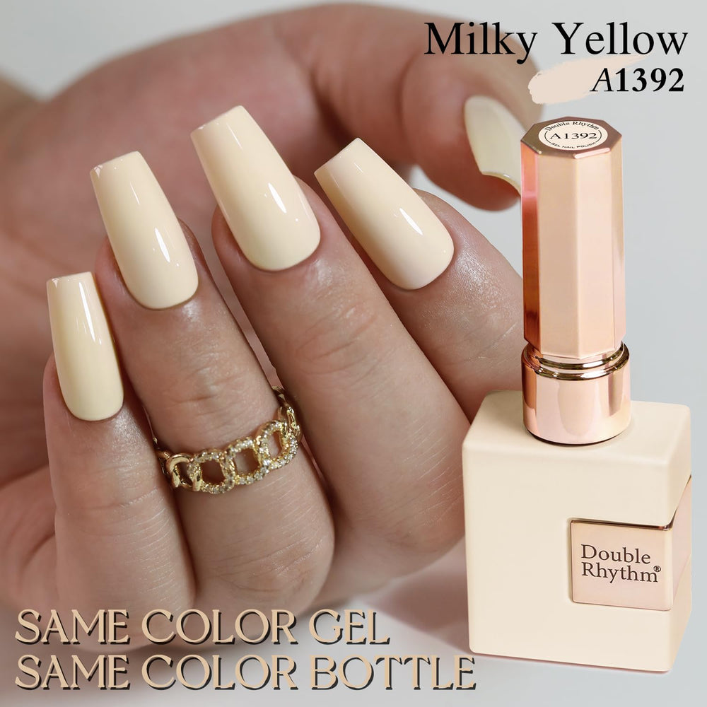 Double Rhythm low-odor healthy formula gel polish offers comfortable application.