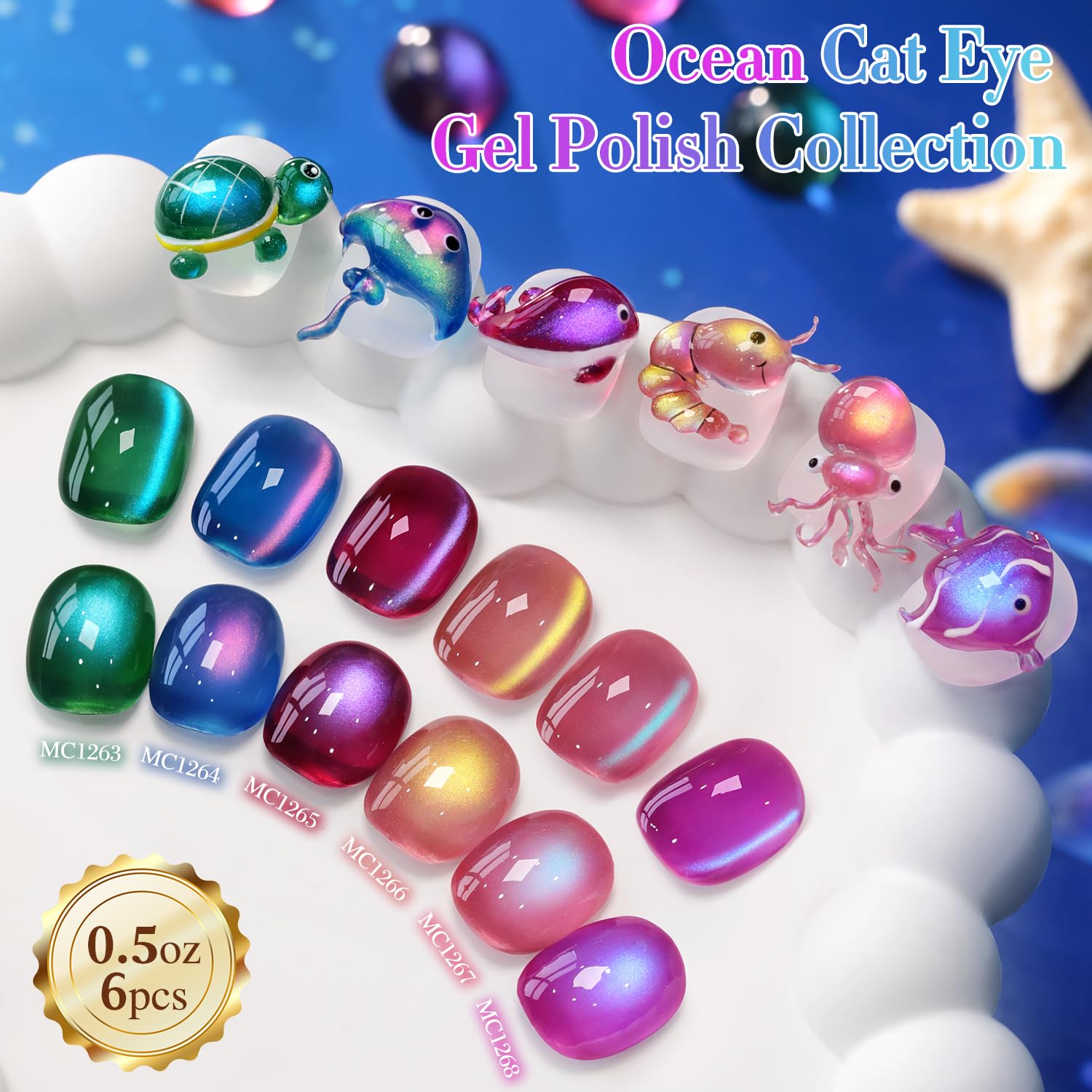 Magnetic holographic effect highlights the cat eye look