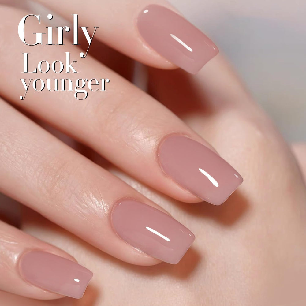 Nail art application scene using Double Rhythm gel polish for beginners.