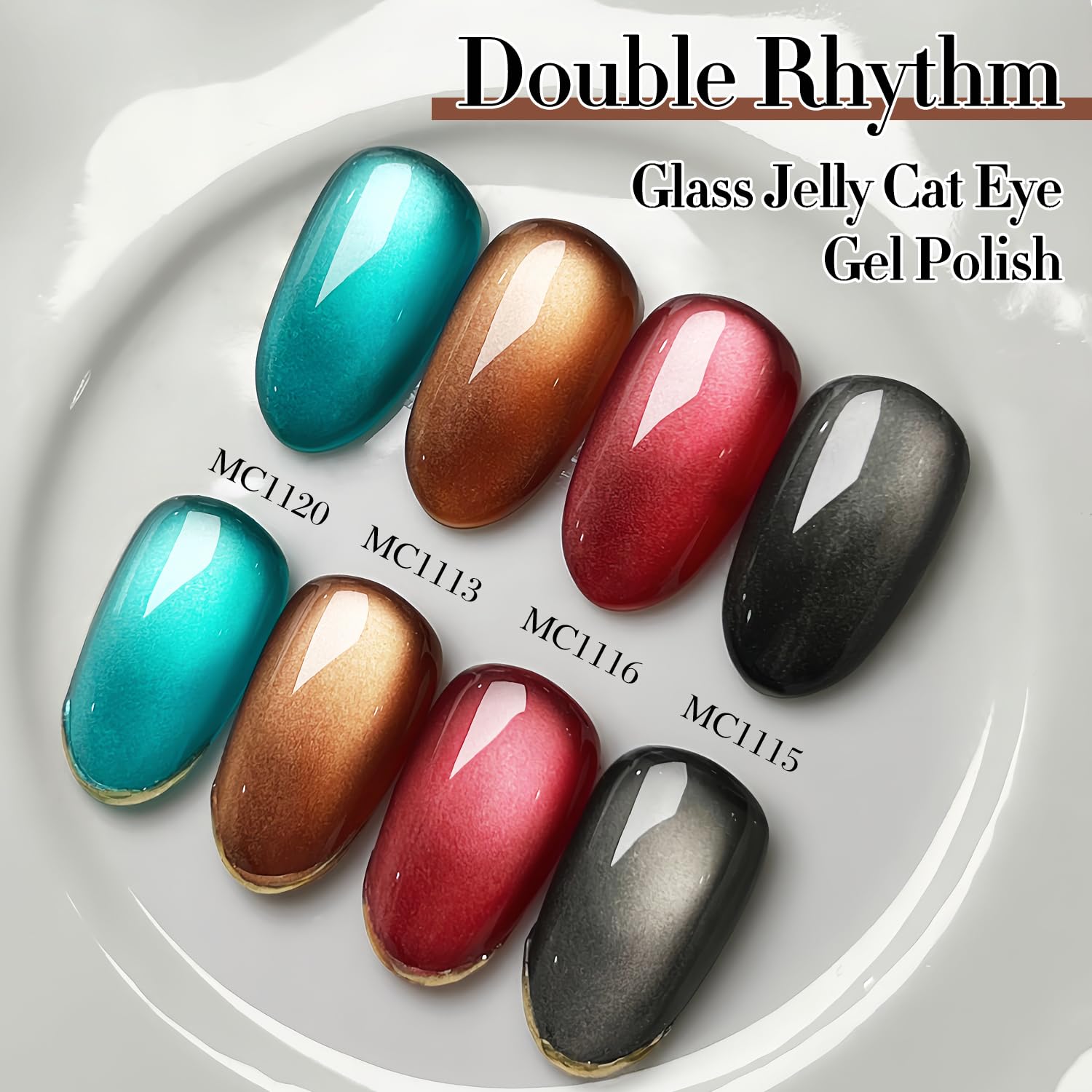 Double Rhythm nail art ideas at home for versatile color play
