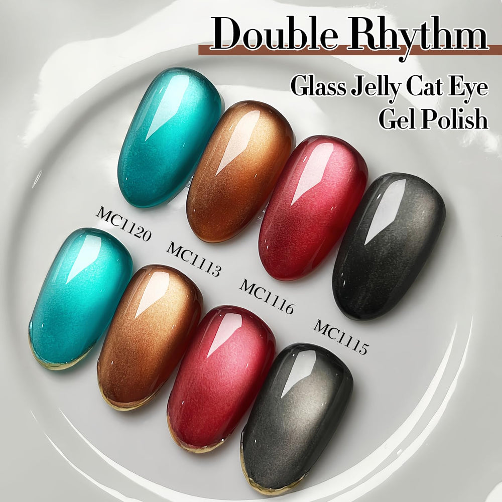 Double Rhythm nail art ideas at home for versatile color play