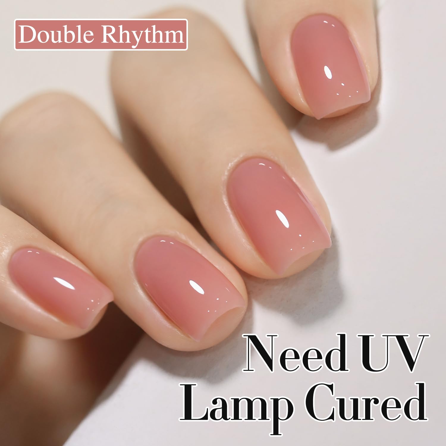 Double Rhythm nude milky pink swatch shows a versatile, soft nude tone