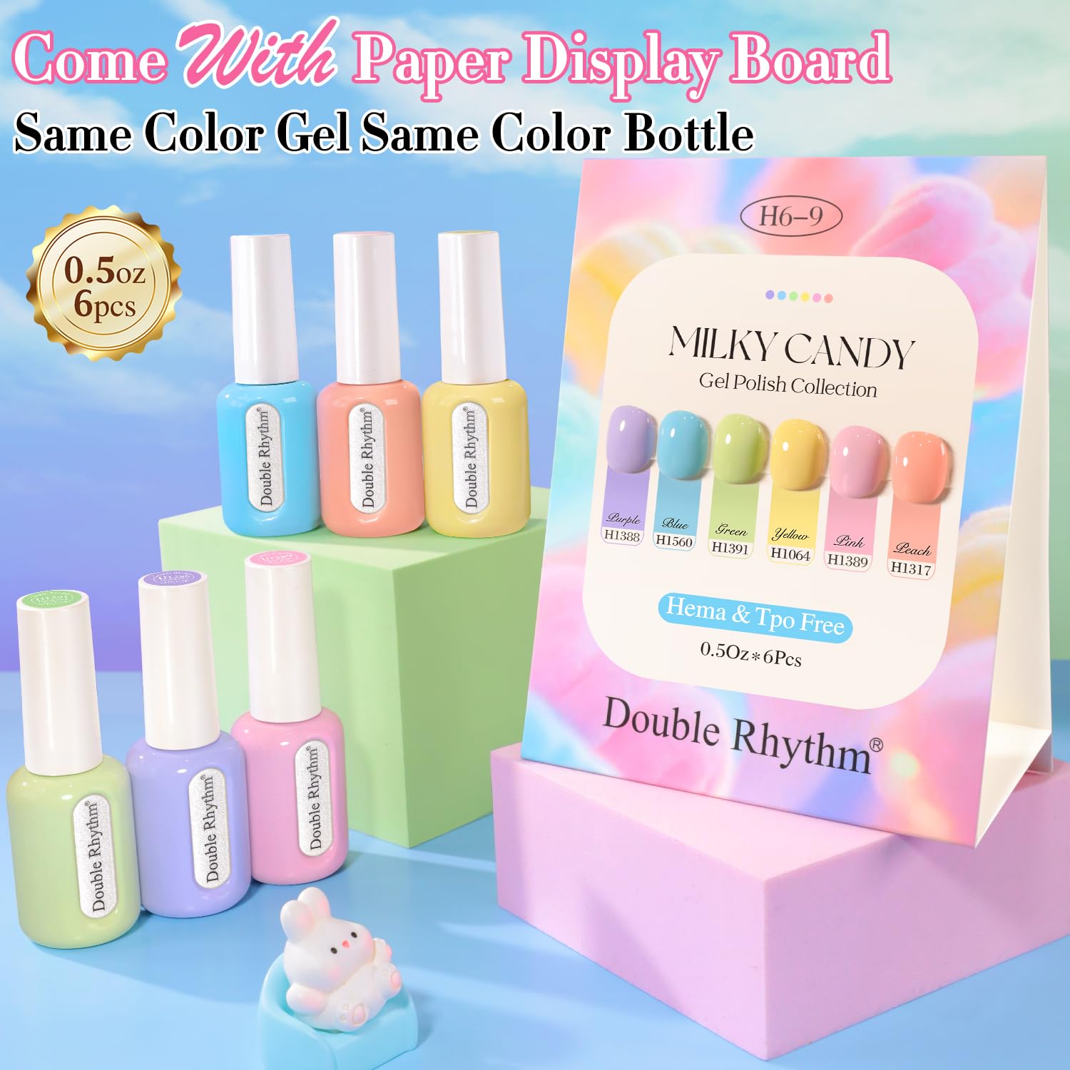 Paleta de muestras de colores Double Rhythm para elegir tonalidad.