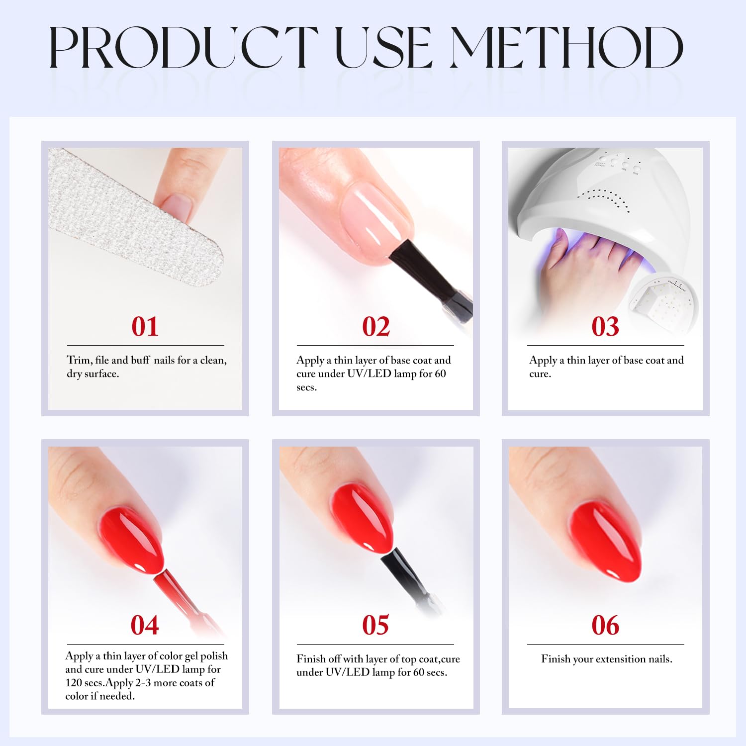 Double Rhythm safety instructions patch test and avoid eyes