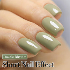 Sage Green gel swatches showing a pure sheer finish