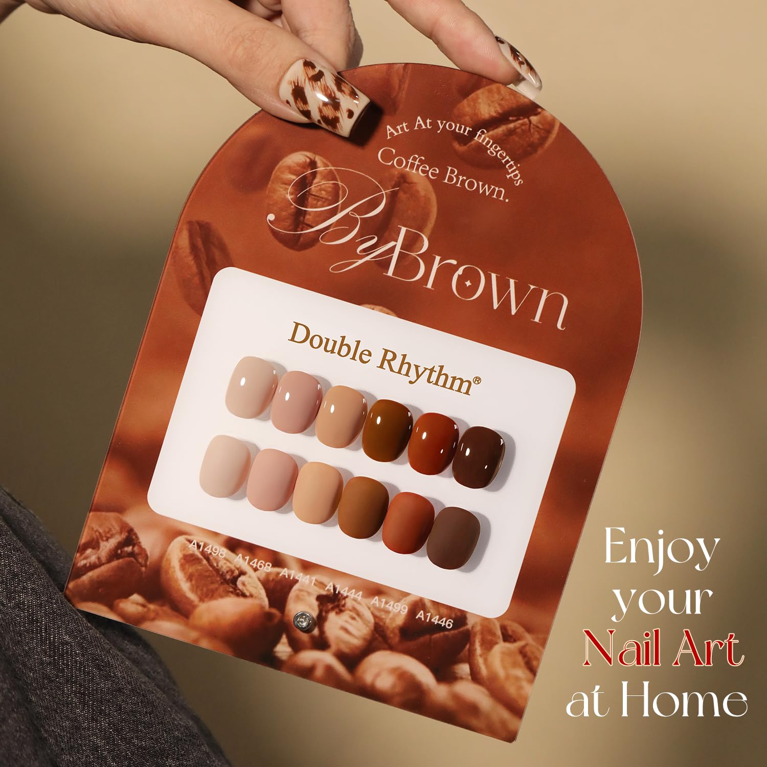 Double Rhythm salon-style nails demonstration for at-home manicure inspiration