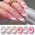 Double Rhythm Cat Eye Gel Polish Set – 6 Colors with Magnetic Tool | UV Nail Art Kit