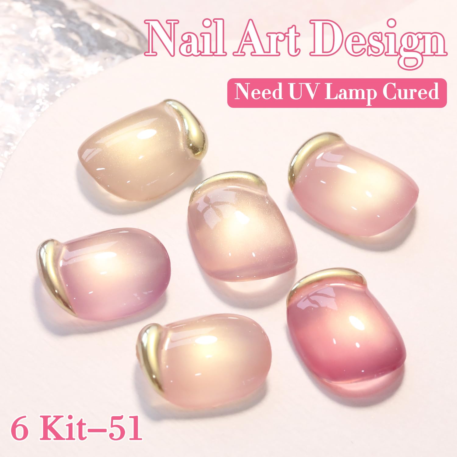 Double Rhythm shimmer glitter finish enhances at-home nail art projects.