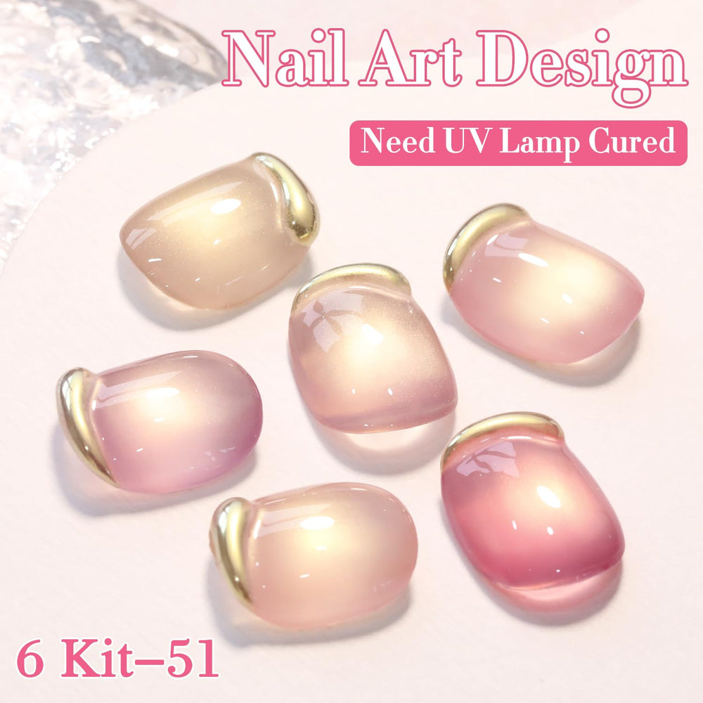 Double Rhythm shimmer glitter finish enhances at-home nail art projects.