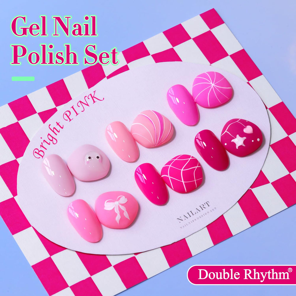 Double Rhythm six 15ml bottles display uniform color and bottle design