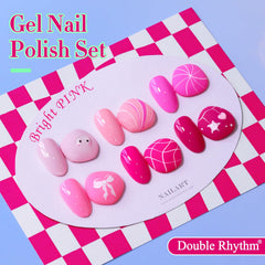 Double Rhythm six 15ml bottles display uniform color and bottle design