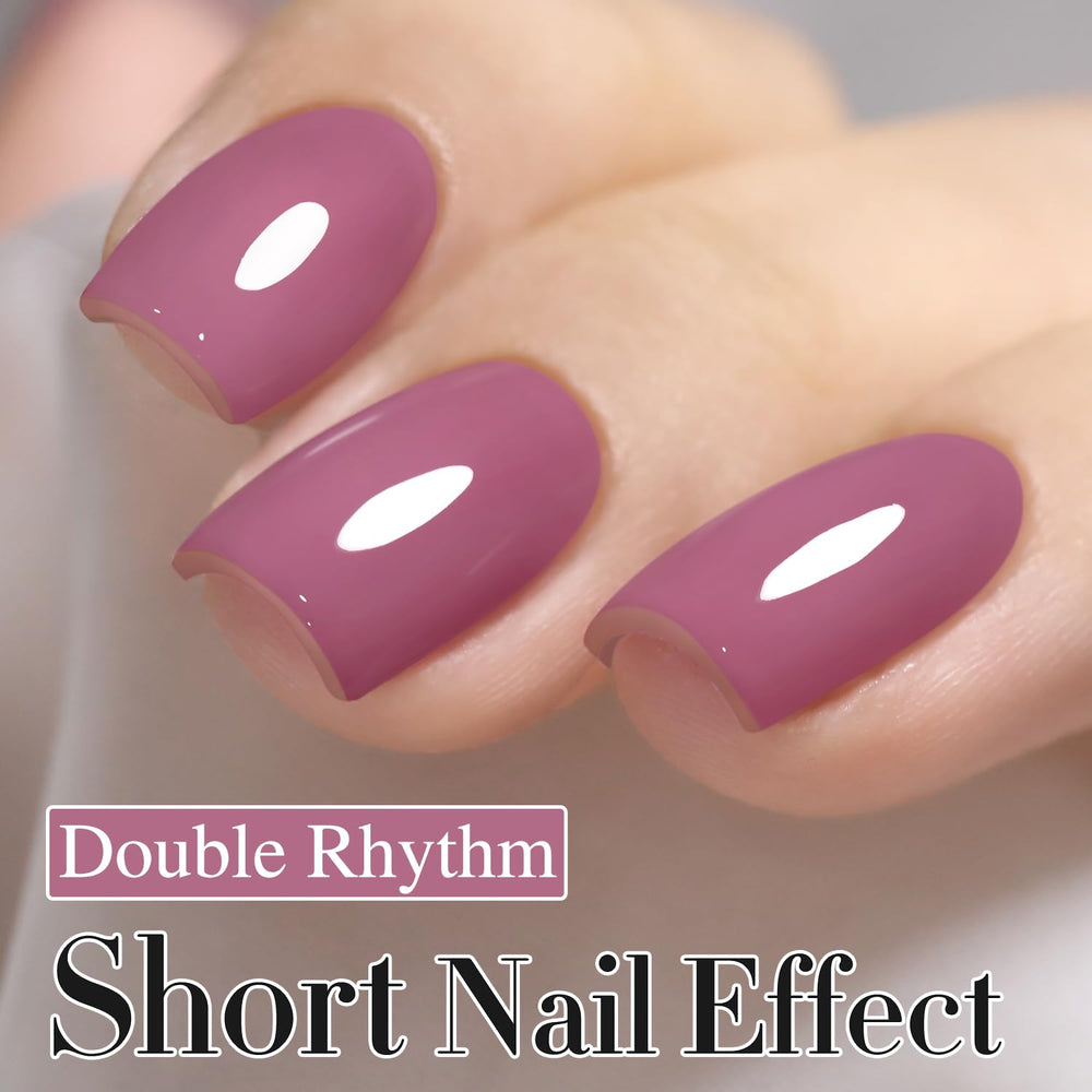 Double Rhythm Wine Purple A1469 bottle adds rich color and depth to nails.