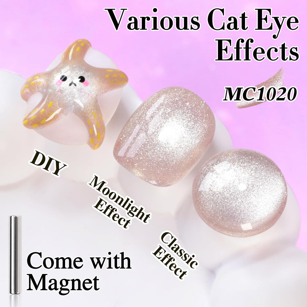 Imán de ojo de gato de Double Rhythm detalle para estilo magnético