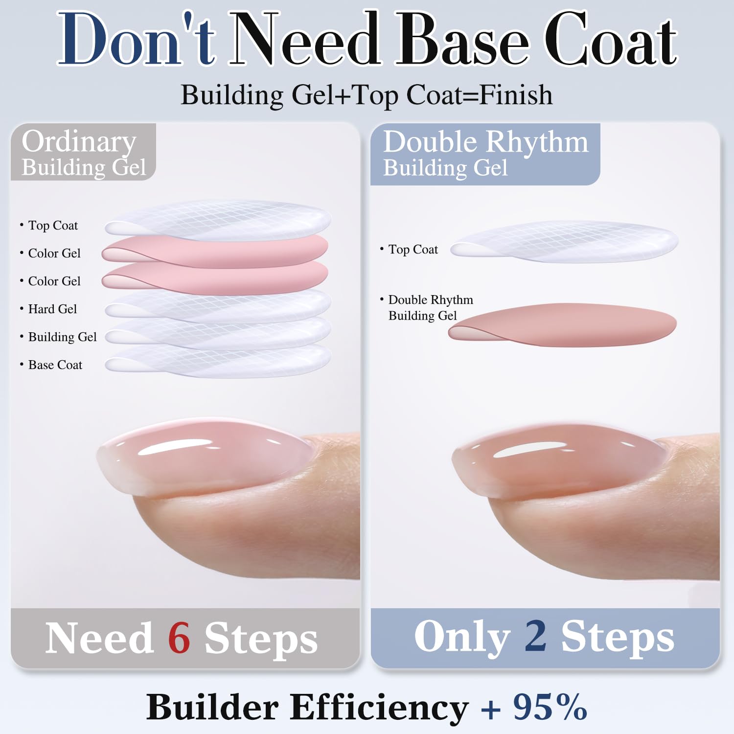 Double Rhythm nail extension hard gel for durable nail enhancements.