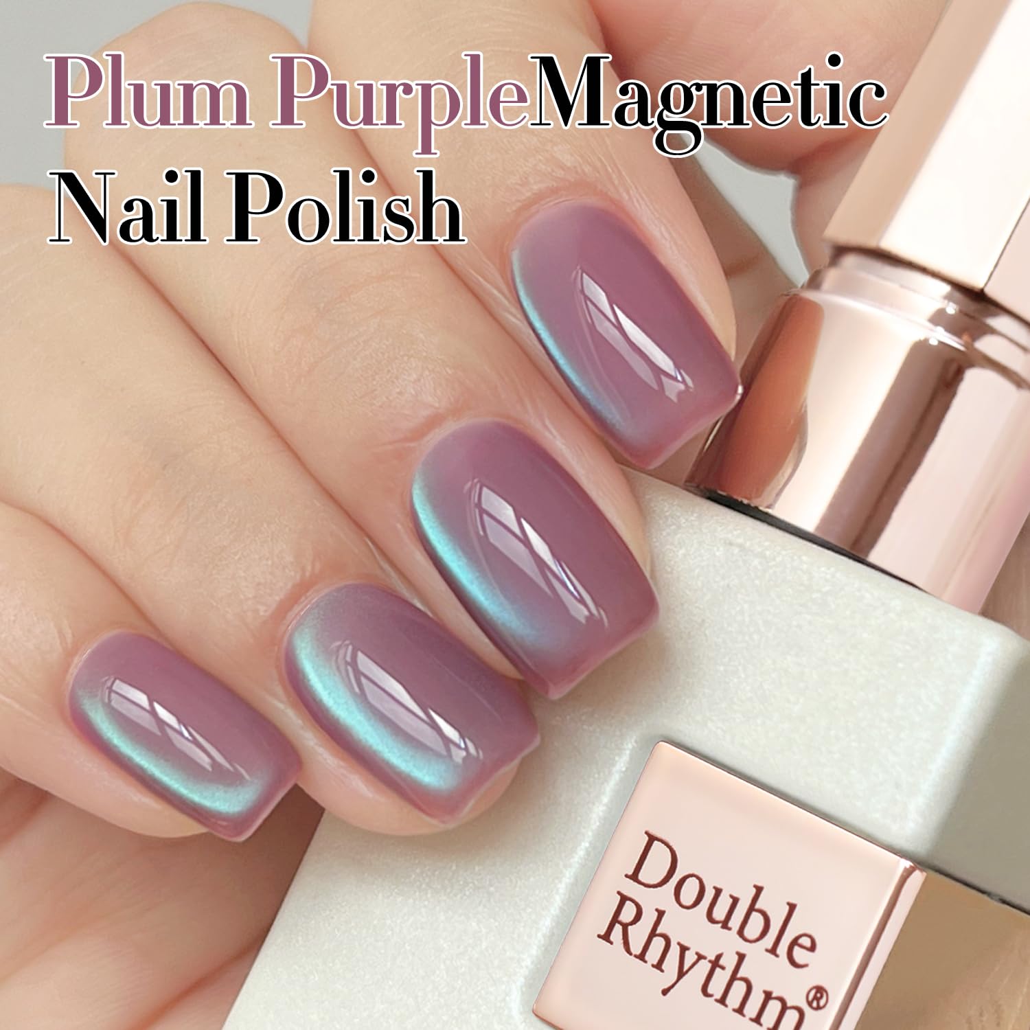 Double Rhythm tono rosa violeta para uñas elegantes.