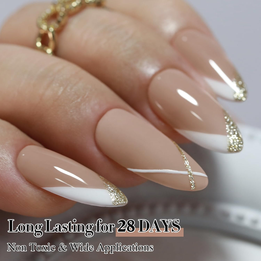Top coat gloss enhances color and creates a radiant finish
