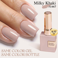 Double Rhythm top coat seals shine and protects nails from chipping.
