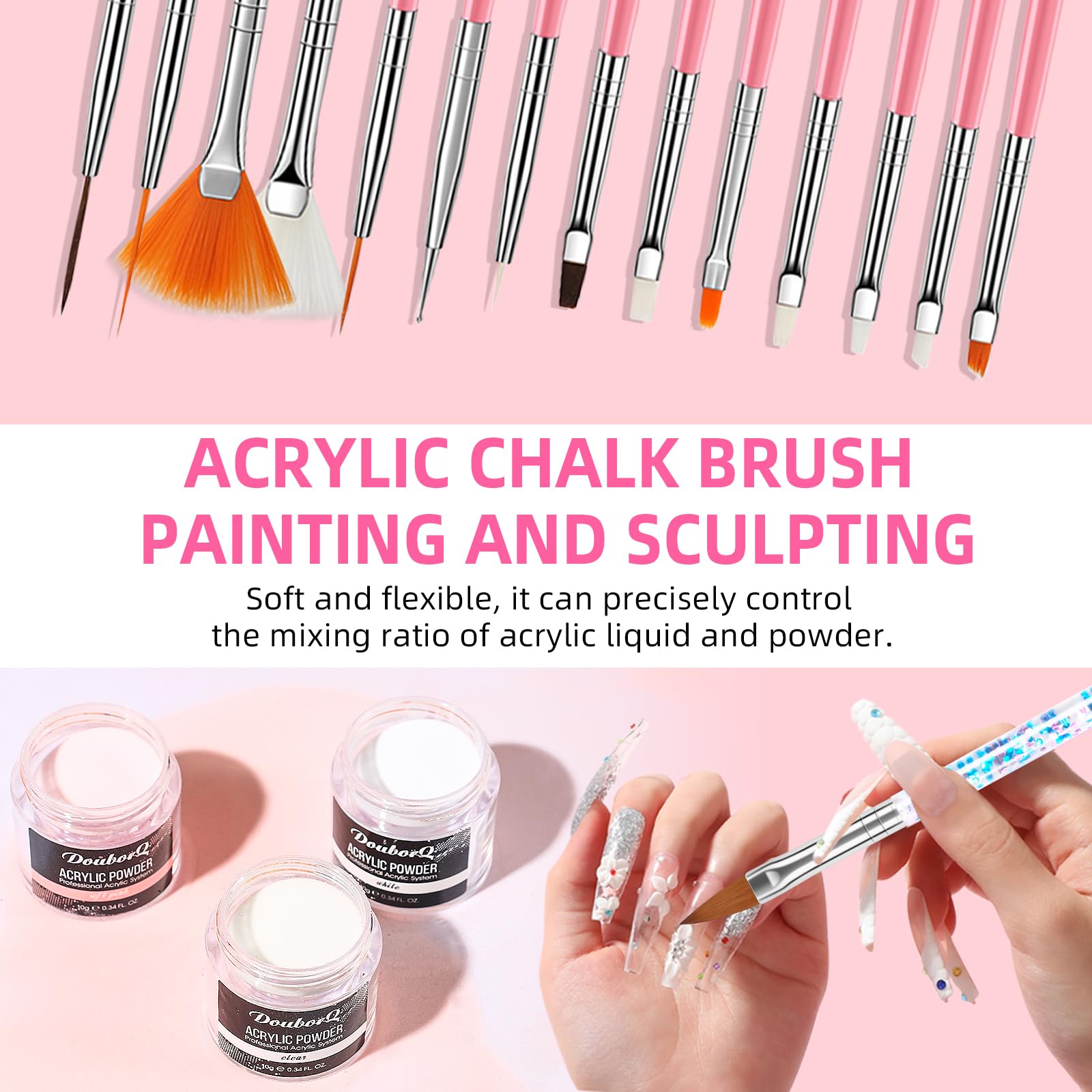 DouborQ nail form stickers and decal pack for creative nail art