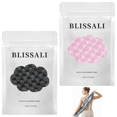 DOUNIU Blissal exfoliating towel front view for a full-body spa-like cleanse