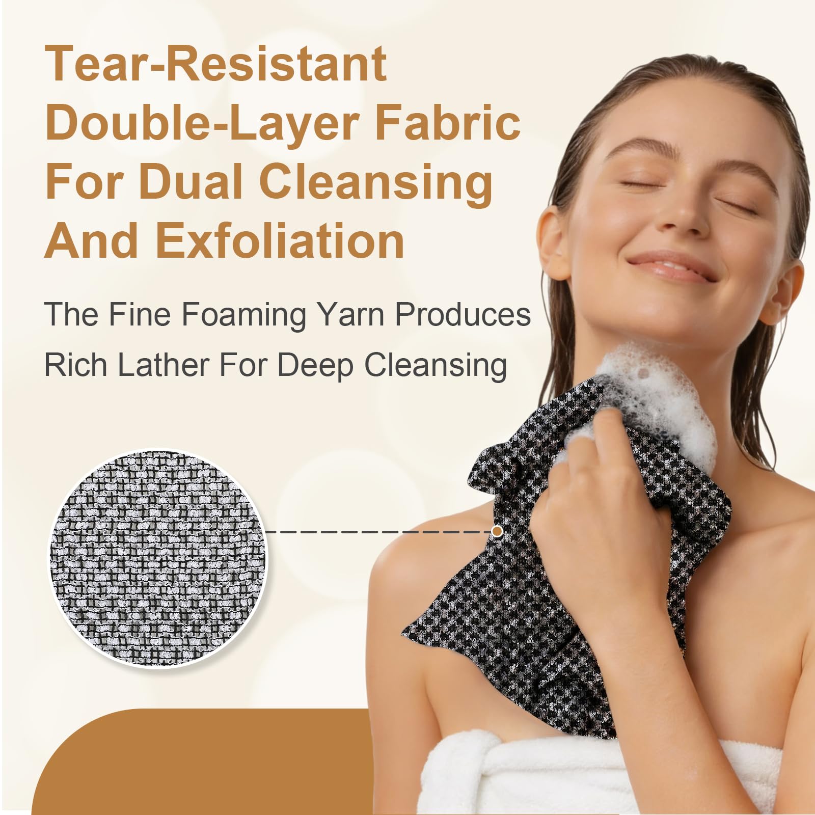 DOUNIU Blissal full-body coverage delivers easy, secure scrubbing across hard-to-reach areas