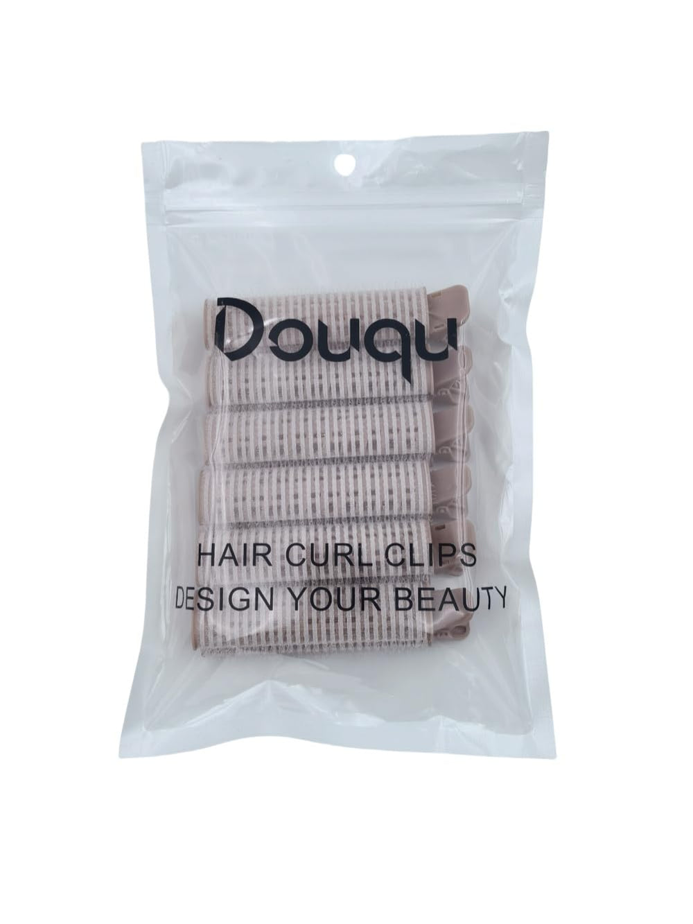 Douqu six-piece set ready for versatile bangs and curl options.