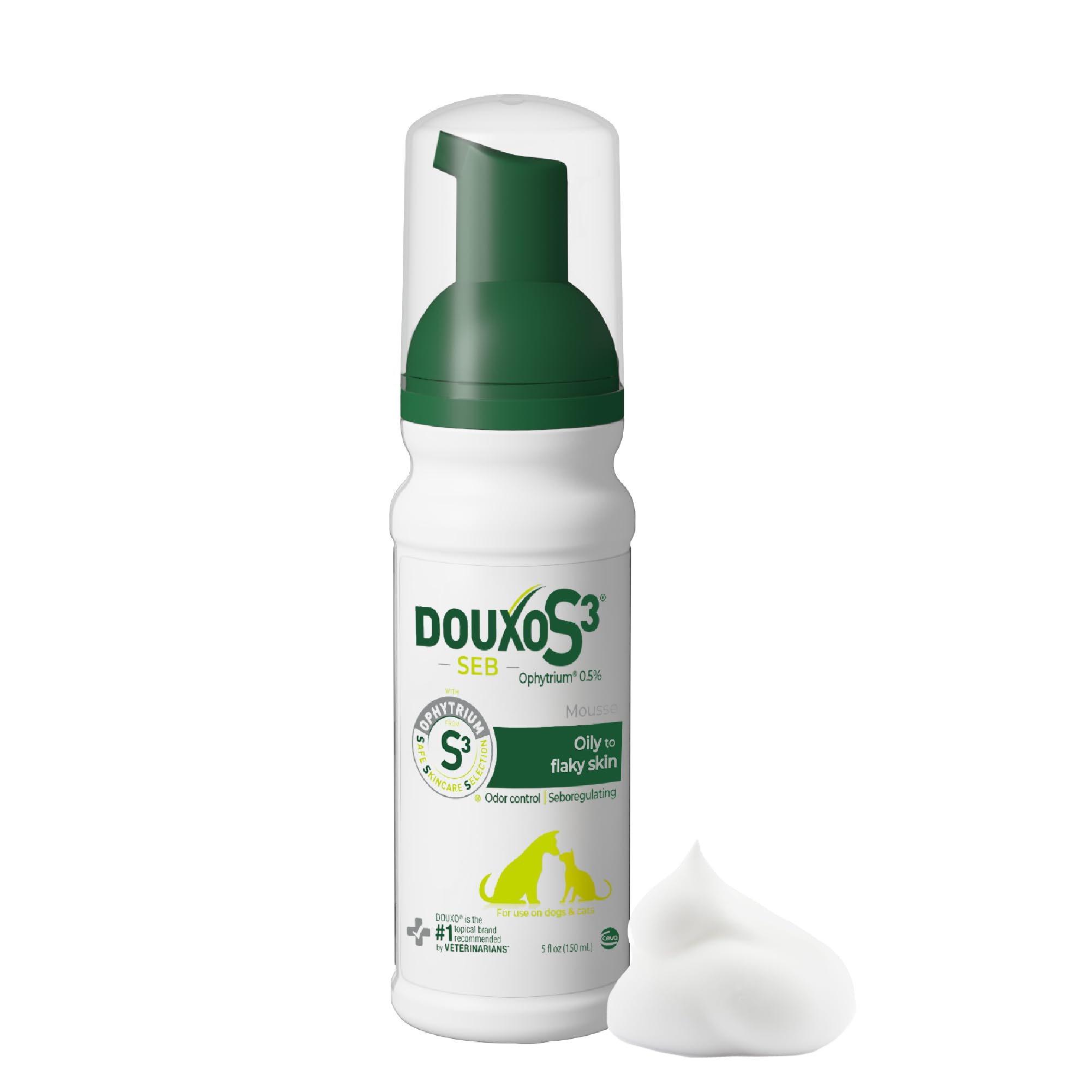 DOUXO S3 SEB Mousse bottle for easy application and oil balance