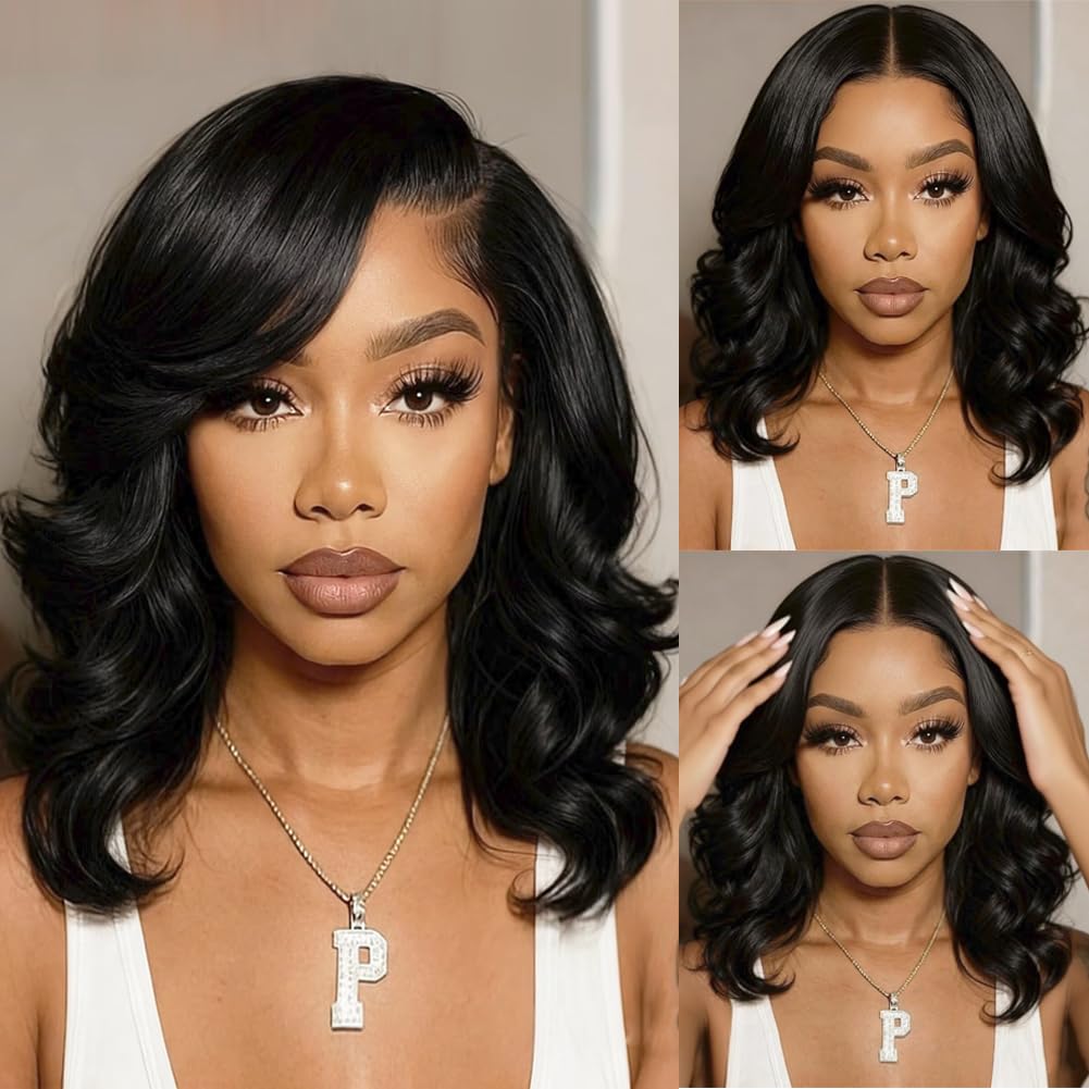 Douyin bob wig with HD lace front for seamless parting and natural look.