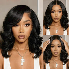 Douyin bob wig with HD lace front for seamless parting and natural look.