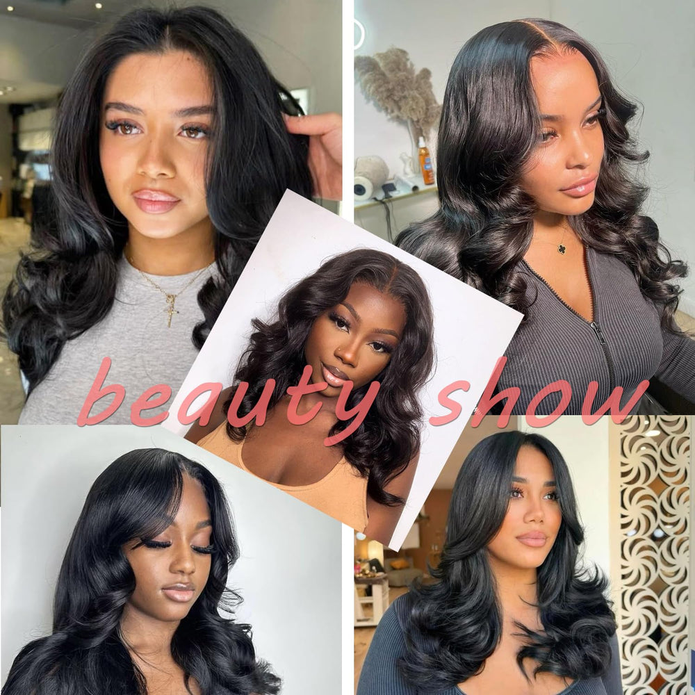 Douyin wear and go glueless wig middle part bob with smooth finish
