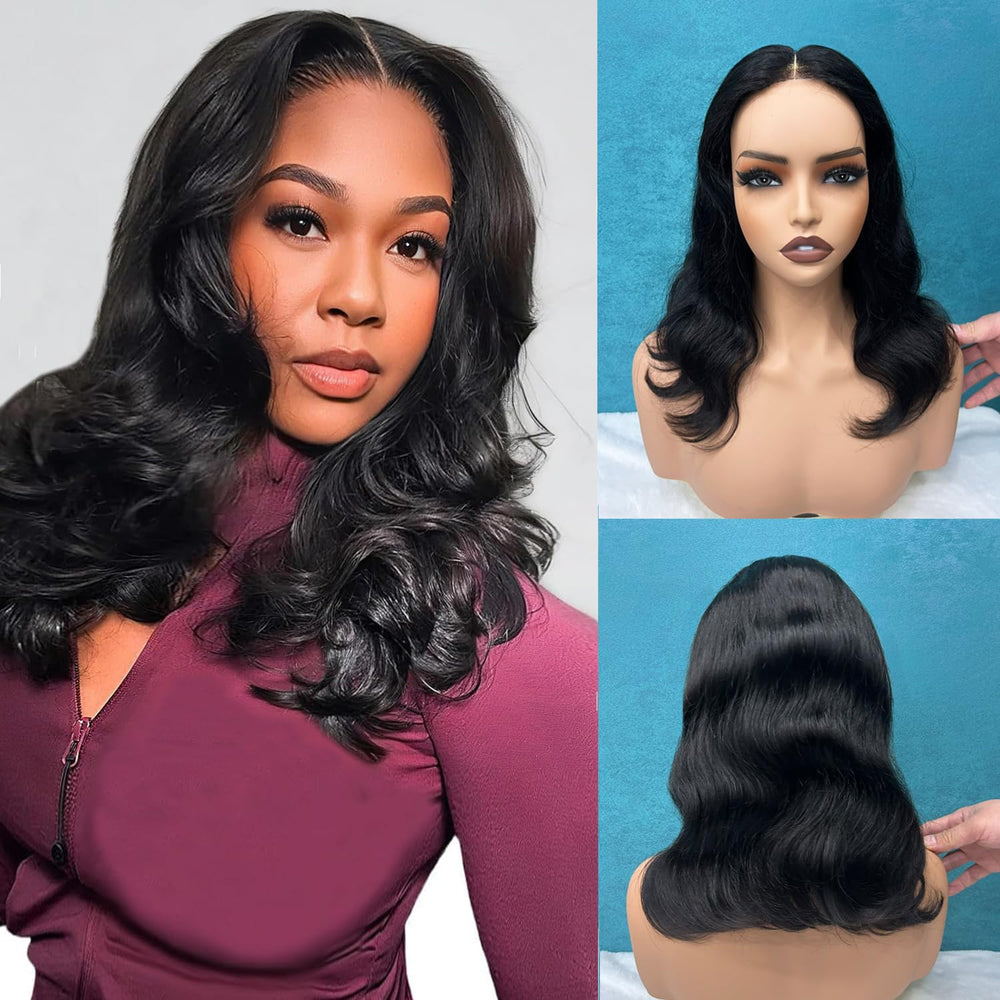 Douyin body wave 16-inch wig adds volume and movement.