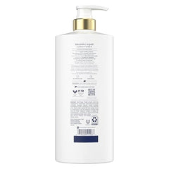 Dove Acondicionador Cabello Dañado: aplicación suave en manos.