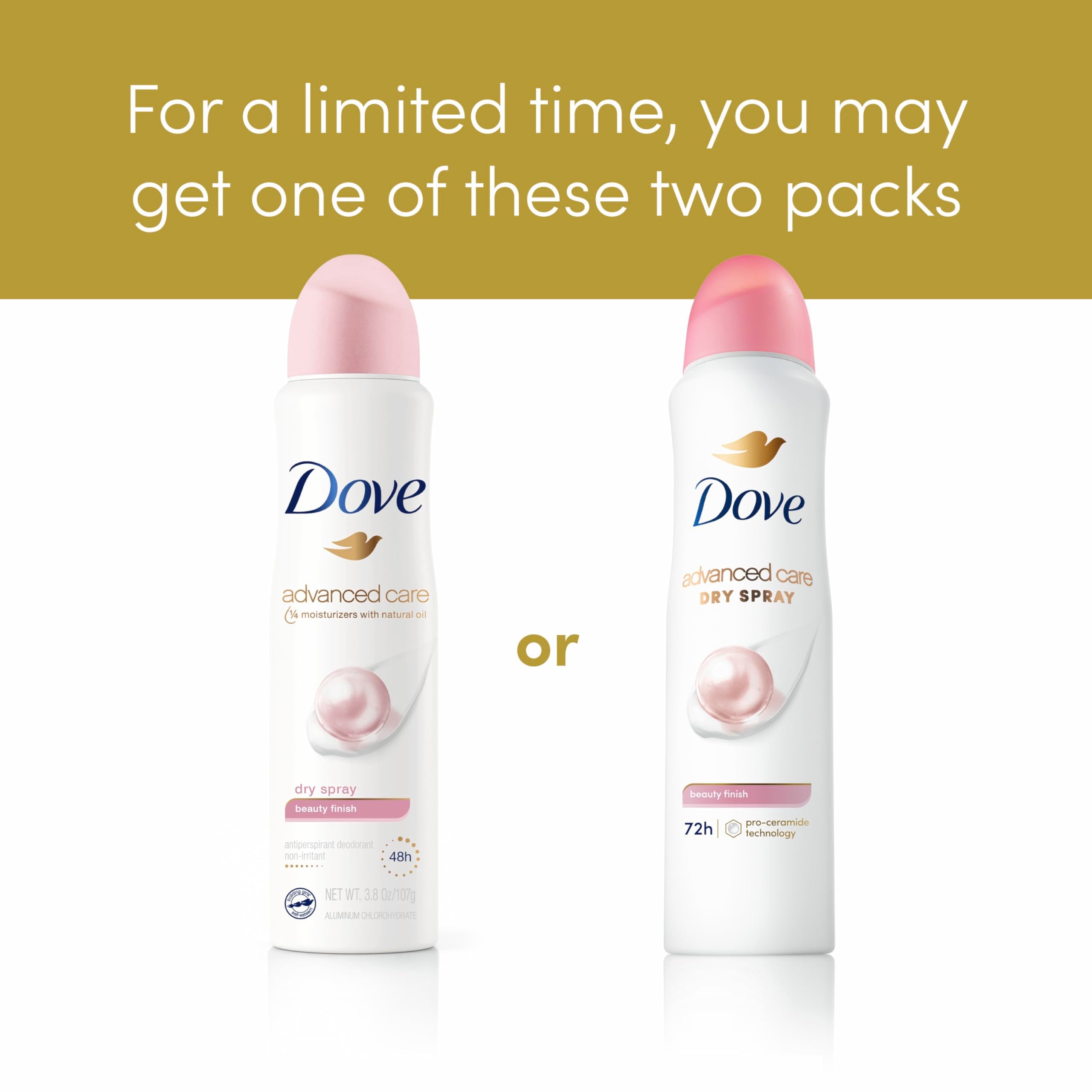 Dove Advanced Care axilas suaves y confort durante todo el día.