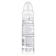 Dove Advanced Care Clear Finish spray underarm application for quick, dry feel