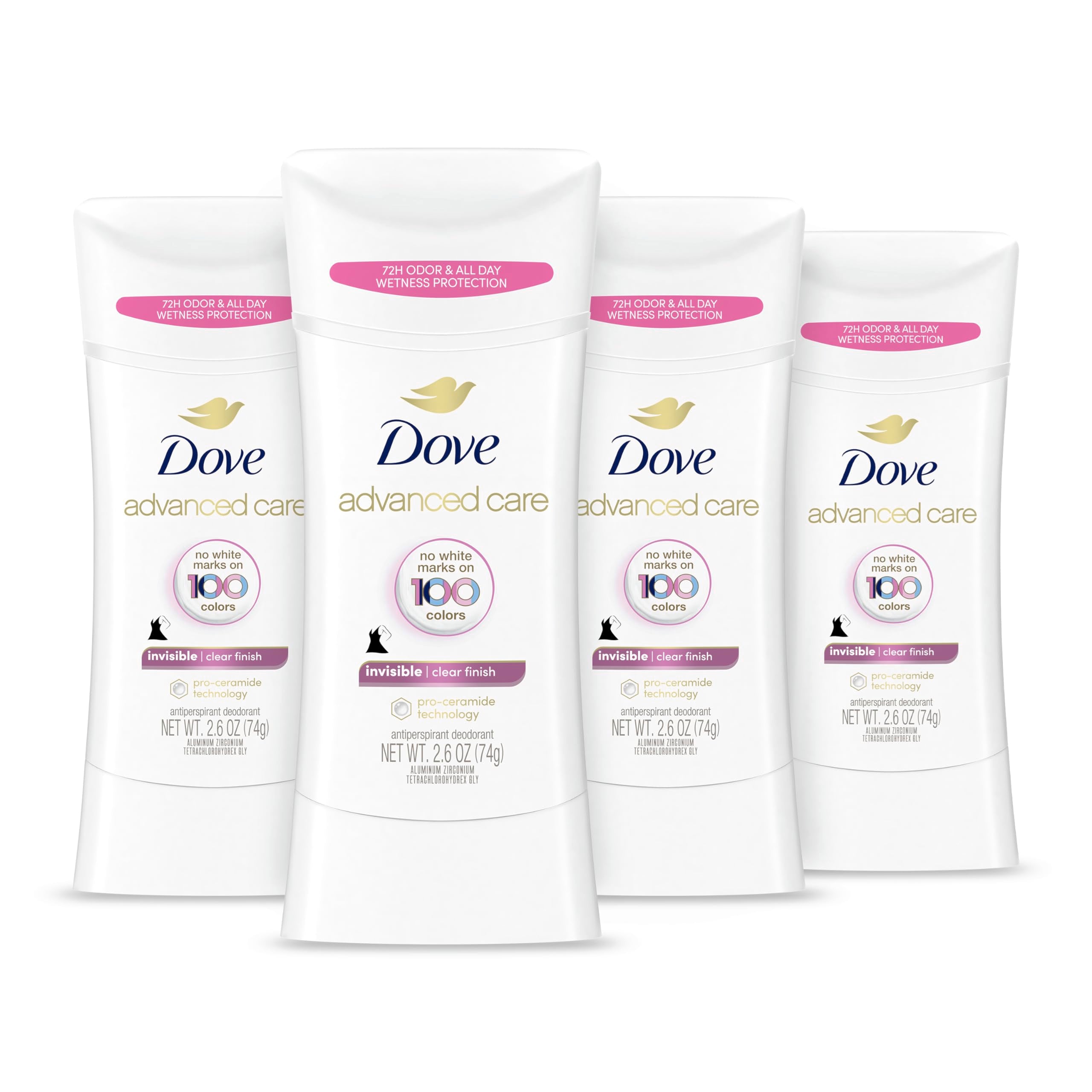Dove Advanced Care Clear Finish Stick ready for daily invisible protection