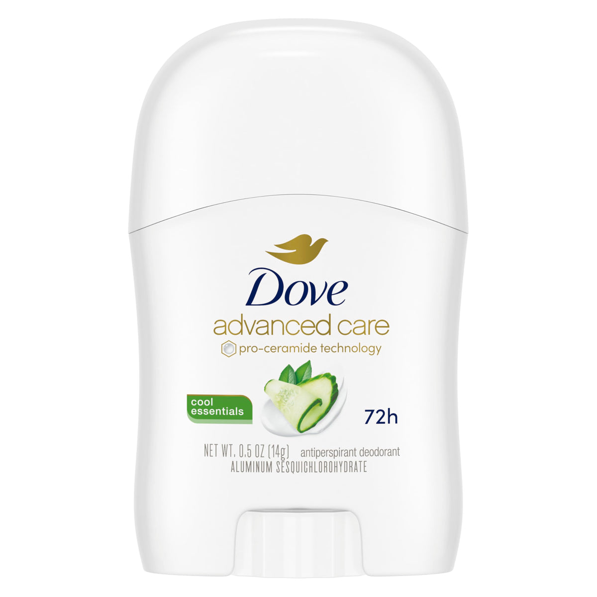 Dove Advanced Care Cool Essentials packaging showing a 36-count box for daily use.