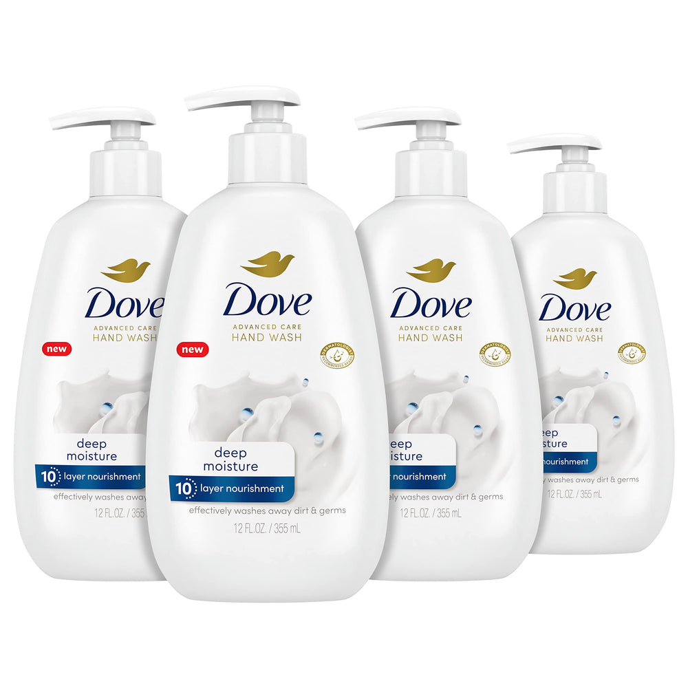 Dove Cuidado Avanzado Humectante Profundo: bomba para lavado suave.