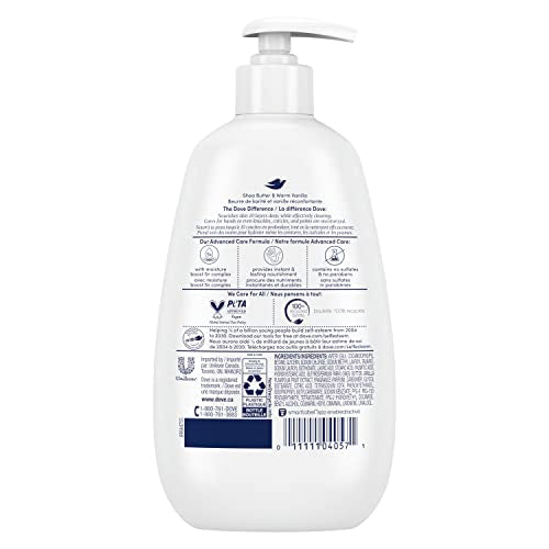 Dove Advanced Care Jabon Mano espumoso-cremosa limpia con suavidad y humecta.