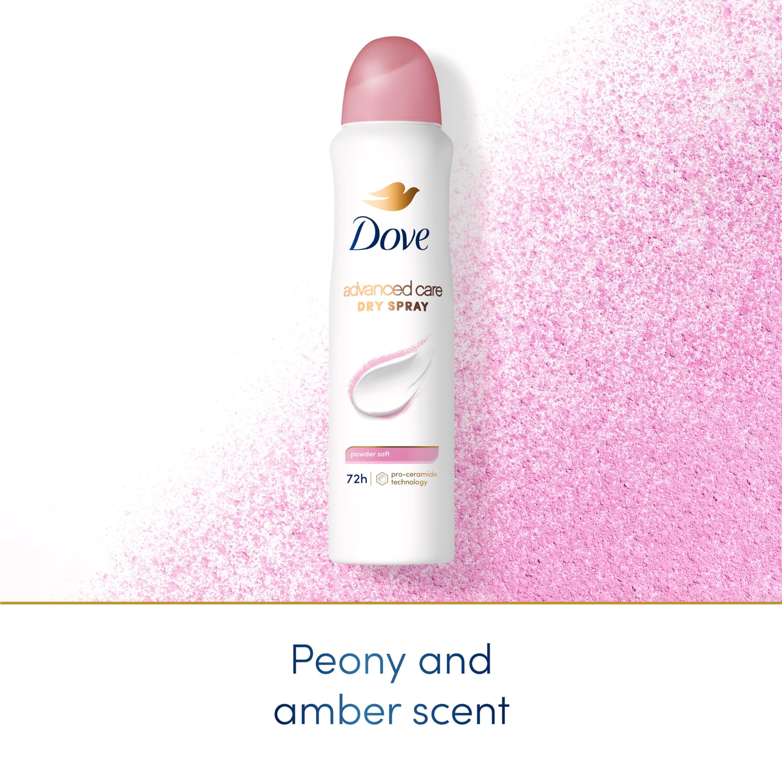 Dove Advanced Care Powder Soft scent note blends powder and light florals